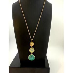 Michael Vincent Michaud 18K Gold Plated Shell Pendant Necklace